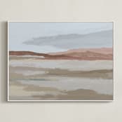 "Blushing Expanse" - Art Print in Expanse by Kati Ramer - Framed Canvas
