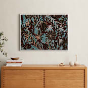 "Over saturated garden" - Art Print in Over blue by Bethania Lima - In a Room