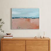 "Busy Beach" - Art Print in Sea by Lindsay Megahed - In a Room