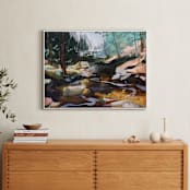 "Live Stream" - Art Print in Shadow by Jess Franks - In a Room