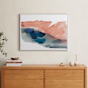 "Morning River" - Art Print in Blush Pink by Lauren Adams - In a Room