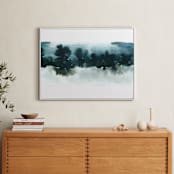 "Night Falling" - Art Print in Lagoon by Lindsay Megahed - In a Room