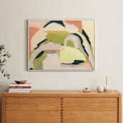 "Field Memories" - Art Print in Strawberry by Eunmee Studio - In a Room
