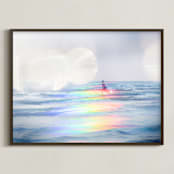 "Skipping through the ocean" - Art Print in Ocean by Jacquelyn Sloane Siklos - Framed