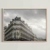 "Paris, France I" - Art Print in Stormy Tan by Taryn Schumacher - Framed