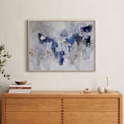 "North Gold by Christine Olmstead" - Art Print in Midnight blue by Christine Olmstead - In a Room