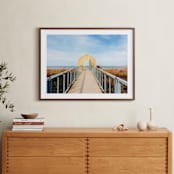 "Let's Go" - Art Print in Sky Blue by studio SYLVO - In a Room