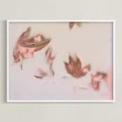 "Somewhere waiting for me" - Art Print in passionfruit by raven erebus - Framed