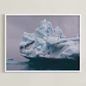 "Jökulsárlón" - Art Print in Glacier by Kaitlin Rebesco - Framed