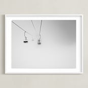 "through the fog" - Art Print in grey fog by Massimiliano Massimo Borelli - Framed