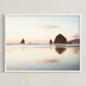 "Cannon Beach No. 1" - Art Print in Color by Kamala Nahas - Framed