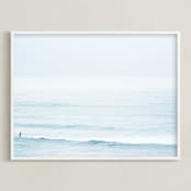 "Winter Surfing III" - Art Print in Winter Surfing III by Tal Paz-Fridman - Framed