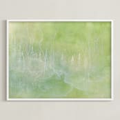 "Shade" - Art Print in Shade Green by Emily Magone - Framed