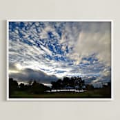 "Sky above us-8" - Art Print in Multi-colored by NSMARK - Framed