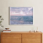 "Moody Atlantic" - Art Print in Lavender Sunrise by Kate Ross - In a Room