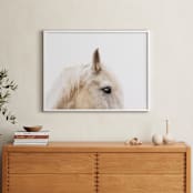 "Le Creme Cheval" - Art Print in Peaches + Cream by Amy Carroll - In a Room