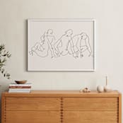 "Awaking" - Art Print in Monochrome by Catilustre - In a Room