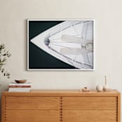 "Afloat" - Art Print in Dark Marine Teal by Haley George - In a Room