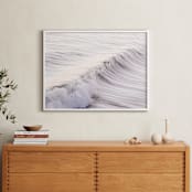"Cayucos Soft Waves " - Art Print in Original Silver by Lisa Sundin - In a Room