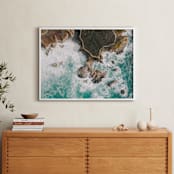 "Path To Happiness" - Art Print in Lagoon by Christian Florin - In a Room