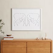 "Sisters" - Art Print in Black and White by Michelle Waldie - In a Room