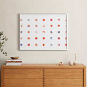 "Rhythm and Harmony" - Art Print in tangerine by Shirley Lin Schneider - In a Room