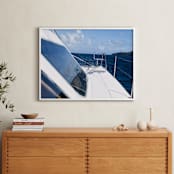 "Waves Crashing Over Me" - Art Print in Deep Sea by Hannah Graham - In a Room