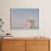 "Laguna Beach #1" - Art Print in Blue Blush by Shannon Howard - In a Room