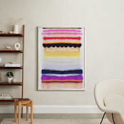 "Behind The Veil 2" - Art Print in Vibrant Cherry by HAPI ART - In a Room