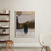 "Deserted Place Series 3" - Art Print in Earthtones by Angela Simeone - In a Room