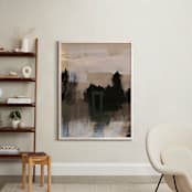 "Deserted Place Series 4" - Art Print in Earthtones by Angela Simeone - In a Room