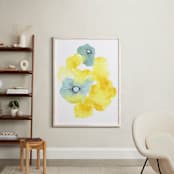 "Sunshine II" - Art Print in Sunshine Yellow by Sonal Nathwani - In a Room