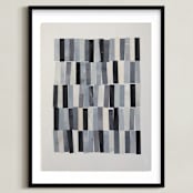"tonality III" - Art Print in Slate by Sara Hicks Malone - Framed
