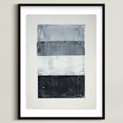 "tonality II" - Art Print in Slate by Sara Hicks Malone - Framed