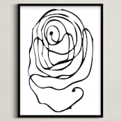 "perinuclear no.2" - Art Print in Coal Black by Stephanie Nowotarski - Framed
