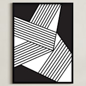 "Untitled B+W #1 2012" - Art Print in Black by Jaime Derringer - Framed