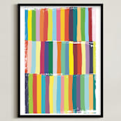 "Color Play" - Art Print in Play Green by Gaucho Works - Framed