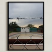 "Let's Take a Swim" - Art Print in Bruised Sky by Kate Binns - Framed