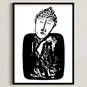 "mind over matter" - Art Print in Black Magic by Stuart Heir - Framed