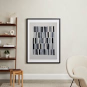 "tonality III" - Art Print in Slate by Sara Hicks Malone - In a Room
