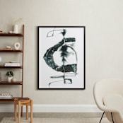 "Radiant Circuit" - Art Print in Charcoal by Misty Hughes - In a Room