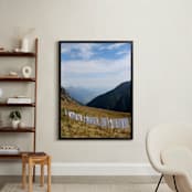 "Laundry Day #2" - Art Print in Alpine Blue Sky by CJ Kurtzman Photography - In a Room