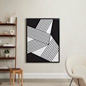 "Untitled B+W #1 2012" - Art Print in Black by Jaime Derringer - In a Room
