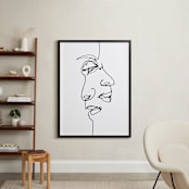 "point of view" - Art Print in charcoal black by R studio - In a Room