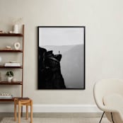 "How Small We Are" - Art Print in Deep Black by Christian Florin - In a Room