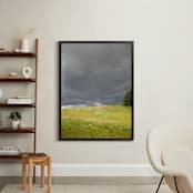 "Green Fields, Bruised Skies " - Art Print in Bruised Sky by Kate Binns - In a Room