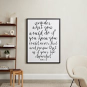 "Pursuit" - Art Print in Ink Black by Leah Bisch - In a Room