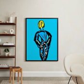 "Fashion Week" - Art Print in Tiffany Blue by Stuart Heir - In a Room
