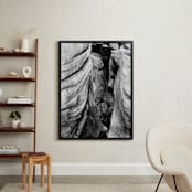 "Rock Formations 1" - Art Print in Black & White by Monica Cheng - In a Room