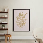 "Focused + Sparkly" - Art Print in Blush by Pinch Me Moments - In a Room